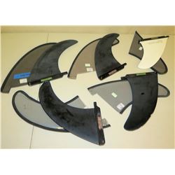 Qty 5 Surftech Skegs Surfboard Fins w/ Covers
