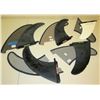 Image 1 : Qty 5 Surftech Skegs Surfboard Fins w/ Covers