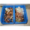 Image 2 : Qty 3 Bins Hardware: Tools, Fittings, Elbows, Bolts, Heat Shrink, etc