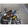 Image 3 : Bin of Tools: Wrenches, Ratches, Screwdrivers, etc