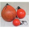 Image 1 : Qty 3 Misc Size Orange Floats