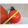 Image 2 : Qty 3 Misc Size Orange Floats