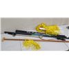 Image 1 : Qty 3 Boardworks & Wooden Paddle Push Poles & Nylon Rope