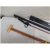 Image 2 : Qty 3 Boardworks & Wooden Paddle Push Poles & Nylon Rope