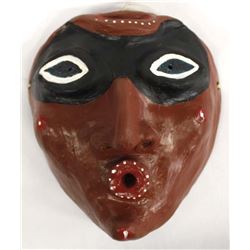Slab Pottery Mask of Amazon Rain Forest Warrior