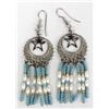 Image 1 : Beaded Dangle Earrings