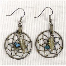 Navajo Turquoise Dreamcatcher Earrings