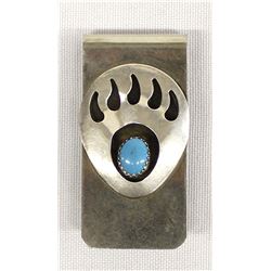 Native American Navajo Bear Paw Money Clip