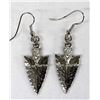 Image 1 : Silvertone Arrowhead Earrings