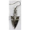 Image 2 : Silvertone Arrowhead Earrings