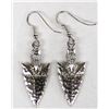 Image 3 : Silvertone Arrowhead Earrings