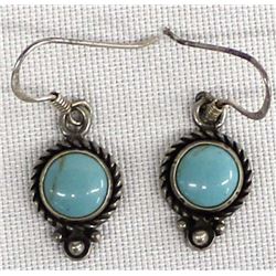 Vintage Navajo Sterling Turquoise Earrings