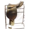 Image 1 : Vintage English Leather Saddle, stand does not go with saddle (negotiable)
