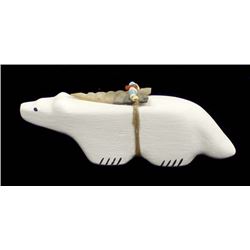 Zuni Pottery Bear Fetish by Lynelle Besselente Boone