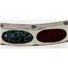 Image 2 : Vintage Navajo Sterling Chip Inlay Bracelet