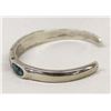 Image 3 : Vintage Navajo Sterling Chip Inlay Bracelet