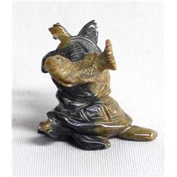 Zuni Picasso Marble Sea Turtle Fetish by Laahty