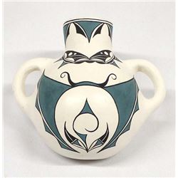 Native American Pottery Canteen, Lynelle Besselente Boone