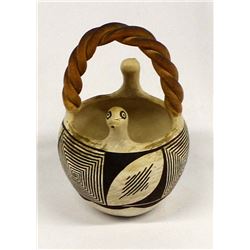 Historic Native American Acoma Pottery Basket
