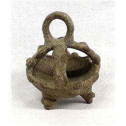 Pre Columbian Costa Rican Pottery Tripod Bowl