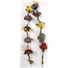 Image 1 : Mexican Good Luck String Colorful  Cloth Turtles w/ Brass Bell