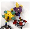 Image 2 : Mexican Good Luck String Colorful  Cloth Turtles w/ Brass Bell