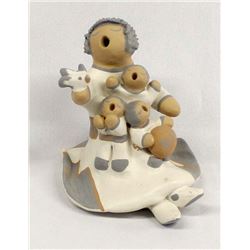 Native American Isleta Storyteller by Mona Teller