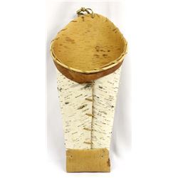 Alaskan Birch Bark Wall Pocket Basket