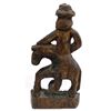 Image 3 : Primitive Carved Don Quijote Wood Man on Donkey Stateue