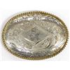 Image 1 : Apache 4-H Show Sterling & Nickel Silver Buckle