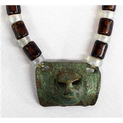 African Trade Bead Pendant Necklace