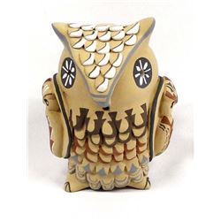 Jemez Pottery Owl by E. Fragua Tsosie