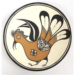 Acoma Pottery Shallow Bowl by Dean Reano