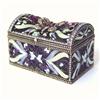Image 1 : 24K GOLD BUTTERFLY CHEST SWAROVSKI CRYSTAL BOX   