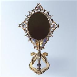 NEW 24K GOLD SWAROVSKI CRYSTALS BUTTERFLYMIRROR