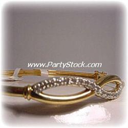 GENUINE DIAMOND SOLID GOLD BANGLE BRACELET 10K