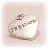 Image 1 : SOLID STERLING SILVER FREEDOM HEART NECKLACE NEW