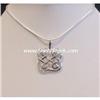 Image 1 : SOLID STERLING SILVER CELTIC PENDANT 18" NECKLACE