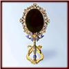 Image 1 : 24K GOLD SWAROVSKI CRYSTAL MIRROR ON STAND  D-105