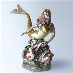 MERMAID 24K GOLD & SWAROVSKI CRYSTALS JEWELRY BOX