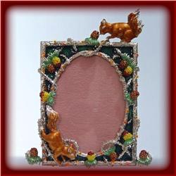 24K GOLD SWAROVSKI CRYSTAL PHOTO FRAME 3 X 2