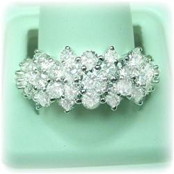 SOLID 14K GOLD GENUINE 3 CARAT DIAMOND BAND RING 