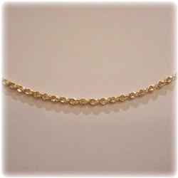 SOLID 14K GOLD 24" CHAIN 6G NECKLACE ROPE GRAMS