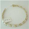 Image 2 : SOLID 14K GOLD 1Carat DIAMOND BRACELET CTW