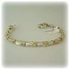 Image 3 : SOLID 14K GOLD 1Carat DIAMOND BRACELET CTW