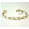 Image 4 : SOLID 14K GOLD 1Carat DIAMOND BRACELET CTW