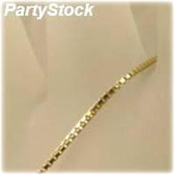 24" Solid 14K Gold Box Chain 3G Yellow NECKLACE