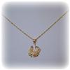 Image 2 : SOLID 14K Gold "#1 MOM" Pendant Charm Filigree 2G