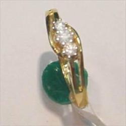 Genuine Diamond Laser MOM 14K Gold Ring Sz  7.5 8
