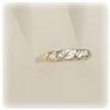Image 2 : 14K WHITE GOLD BAND & GENUINE DIAMOND INLAY RING